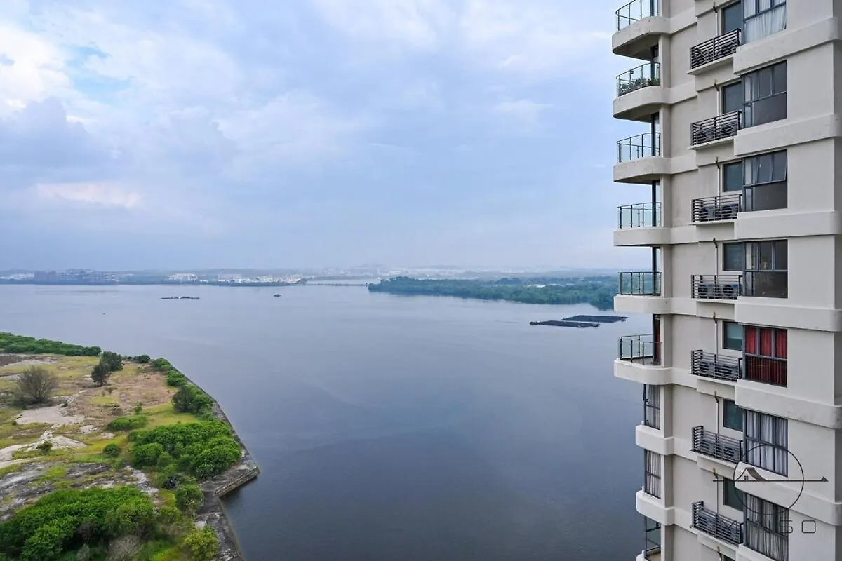 Apartmán Kingsbay B #5Pax #Vintagewood #Highfloor Johor Bahru Malajsie