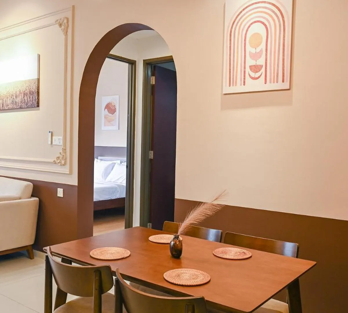 Apartmán Kingsbay B #5Pax #Vintagewood #Highfloor Johor Bahru Malajsie