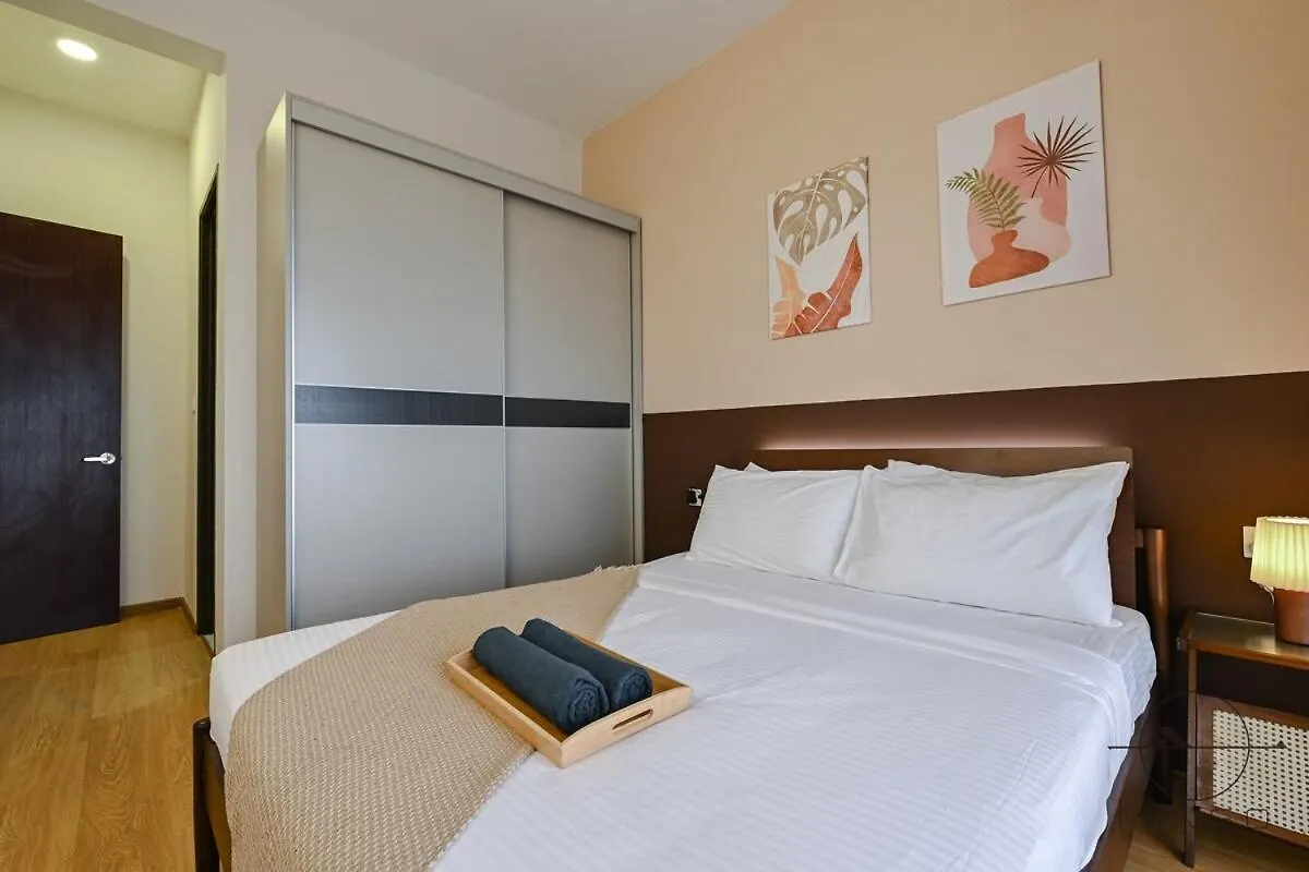Kingsbay B #5Pax #Vintagewood #Highfloor Apartment Johor Bahru Malaysia