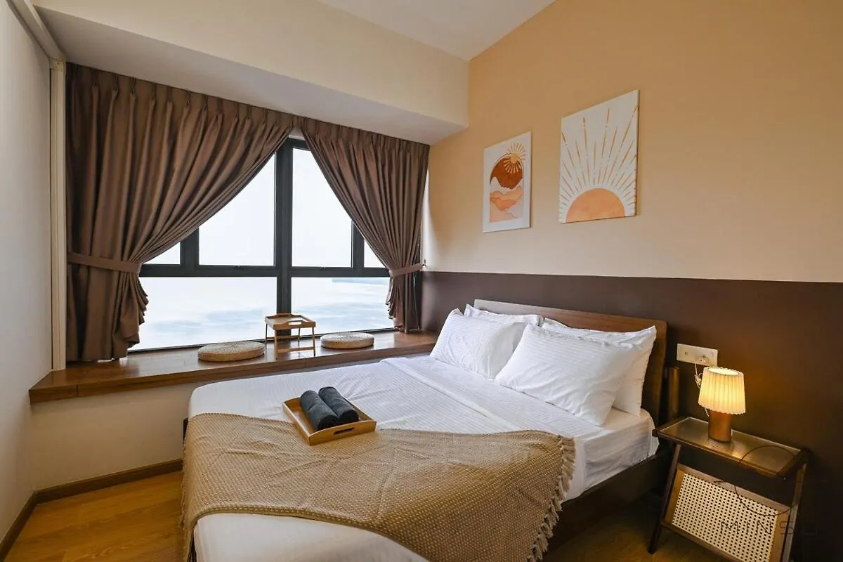 Kingsbay B #5Pax #Vintagewood #Highfloor Apartment Johor Bahru Malaysia